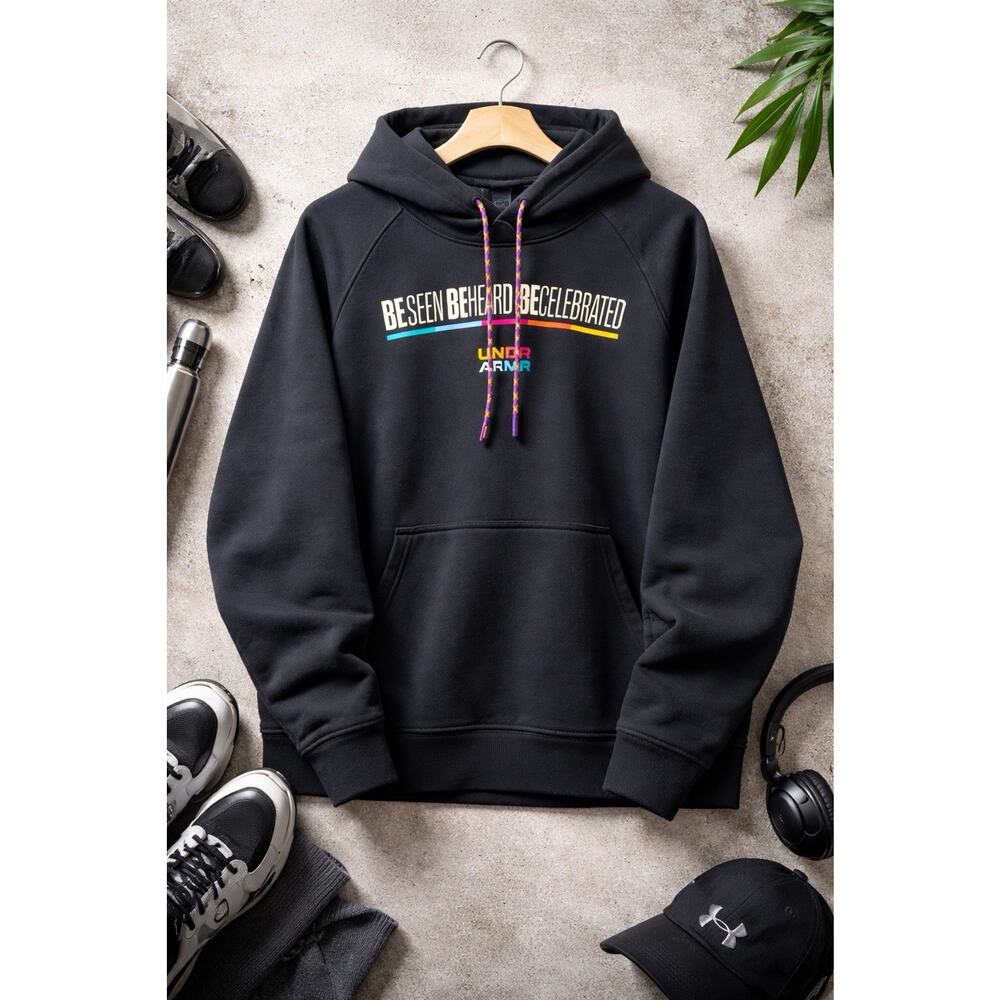under armour hoodie mens 2XL Graphic Logo Athletic Streetwear